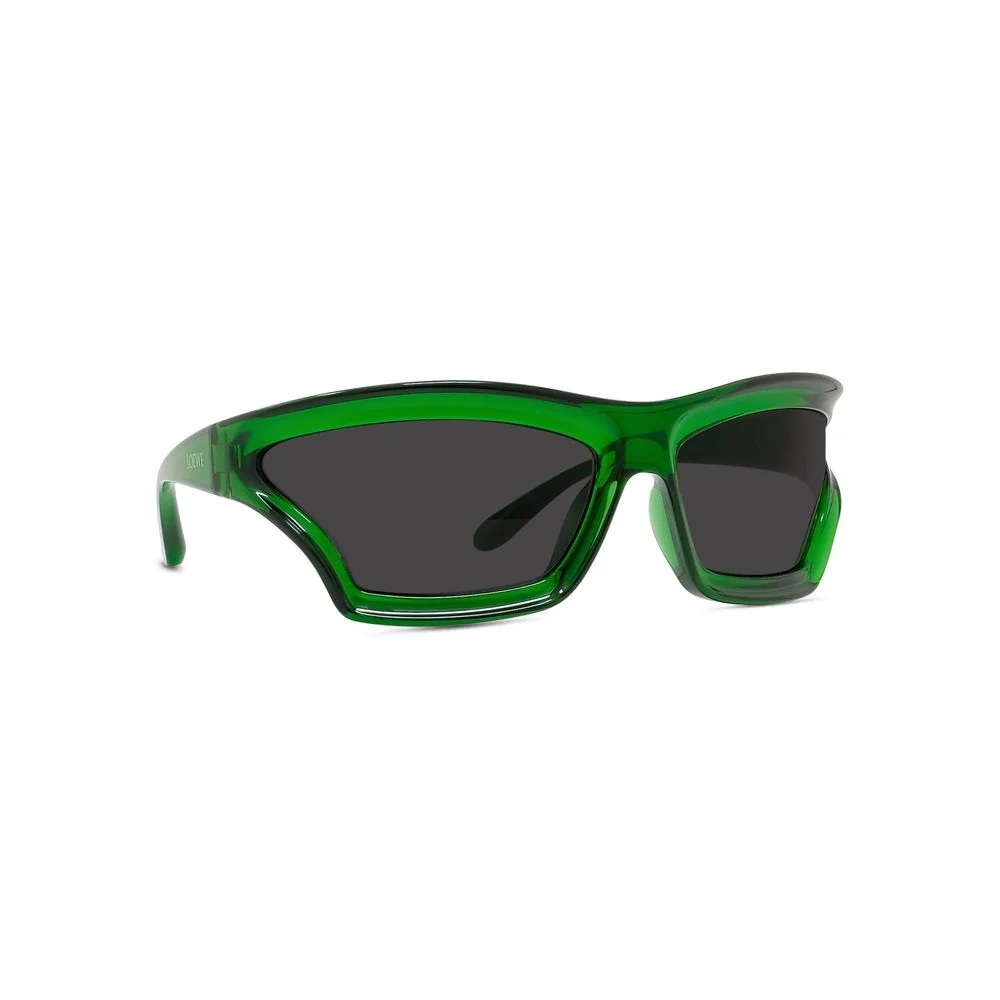 NWT Loewe Arch Mask LW40143U Green Wrap Sunglasses with Dark Lenses - Picture 3 of 13